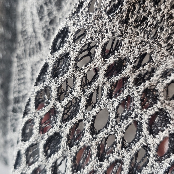 Lily Crochet Knit Button Top Women S Small Y2K Whimsigoth Fairy Grunge Black - Picture 5 of 7